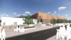 A visualisation of the front entrance at the new Milltimber Primary School.