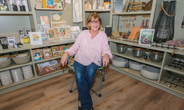 Interior designer Isobel Kirkland at her shop Finishing Touches on Forres High Street.