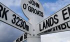 The famous John O'Groats sign post