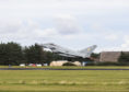Typhoons launch from Leuchars on a QRA mission.