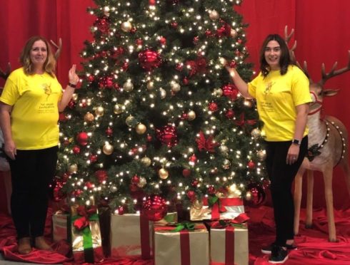 Lynne Brooks of The ARCHIE Foundation, left, and Charlotte Garvie of The Christmas Decorators