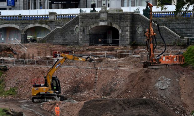 Union Terrace Gardens is being given a £28 million facelift.
Picture by Kenny Elrick.