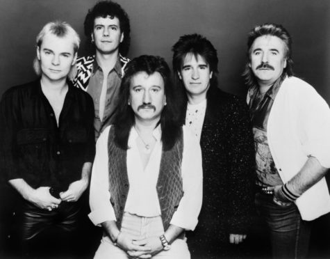 One of Britain's longest running rock bands, Uriah Heep. Left to right; Bernie Shaw, Phil Lanzon, Mick Box, Trevor Bolder, and Lee Kerslake.