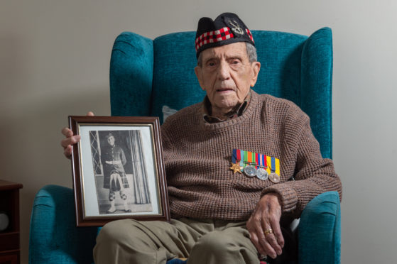 Donald Smith at his home in Forres. Picture by Jason Hedges.