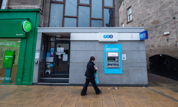 TSB in Nairn, one of 17 branches across the north and north-east due to close.