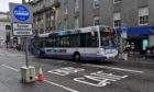 The Union Street bus gate. Picture by Kenny Elrick