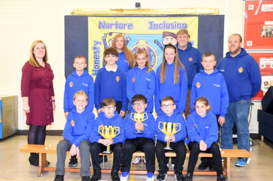 Pupils from Clerkhill School in Peterhead.