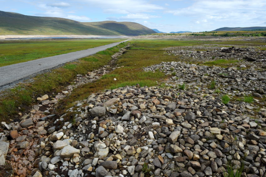 Loch Glascarnoch hit 17.4C today. Image: Sandy McCook/DC Thomson.