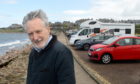 Heldon and Laich councillor John Cowe at Lossiemouth's West Beach car park.