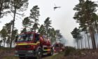 Fire crews at Culbin Forest