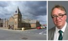The Glenugie Business Centre in Peterhead, left and Councillor Stephen Calder