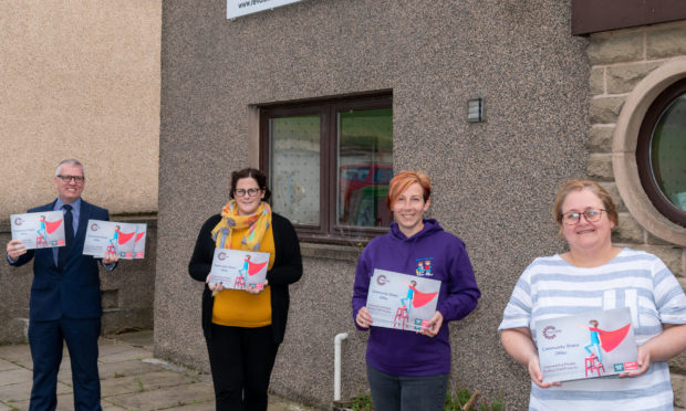 R-evolution for Good's Brian Weir, Jeni Johnston, Debbie Kelly and Debi Weir launching the community share offer.