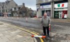 Councillor Bill Cormie claims the fallen bollards in Rosemount Place are a tripping hazard.