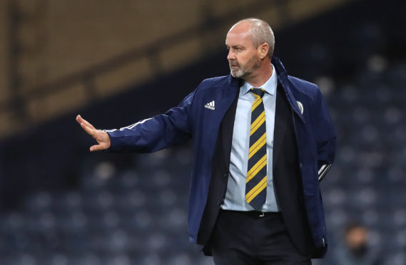 Scotland manager Steve Clarke on the touchline during the UEFA Nations League Group F match at Hampden Park, Glasgow. PA Photo.