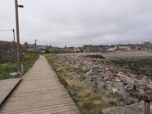 A major project will be carried out to replace Stonehaven's boardwalk. Courtesy Aberdeenshire Council