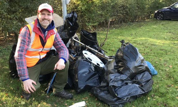 Tom Rawson previously helped remove two tonnes of rubbish from the River Tweed.