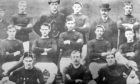 This photograph of Arbroath FC in the 1880s includes five members of the squad which famously beat Bon Accord 36-0. At the front left of this photograph is John ‘Jocky’ Petrie, who scored 13 goals in the match, earning him the record for the most goals scored in a senior tournament.