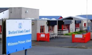Whiteness Primary School, which is located 10 miles from Lerwick