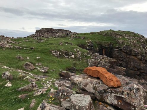 A cast iron casting has been stolen from a monument Picture shows; Cast iron casting. Clachtoll, Assynt. Courtesy Highlands police Date; Unknown