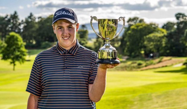 Kemnay junior champion Fraser Laird, who equalled the club's course record.