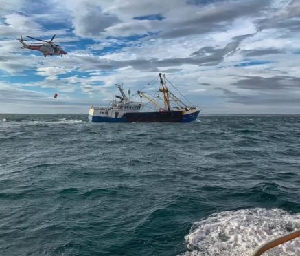 Picture of the rescue.
Credit: Fraserburgh RNLI