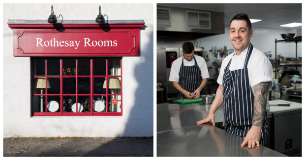 Executive chef Ross Cochrane, right, of the Rothesay Rooms restaurant in Ballater