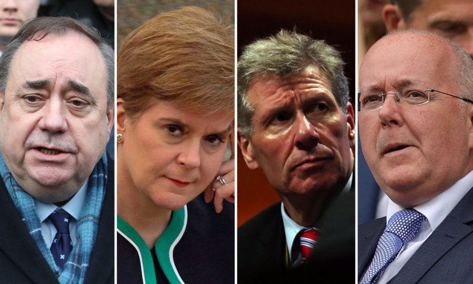 Alex Salmond, Nicola Sturgeon, Kenny MacAskill and Peter Murrell.