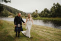 Keri and Robbie Gordon tied the knot by the banks of the River Spey near Huntly