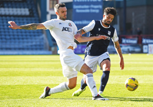 Cove Rangers defender Scott Ross in action against Dundee.