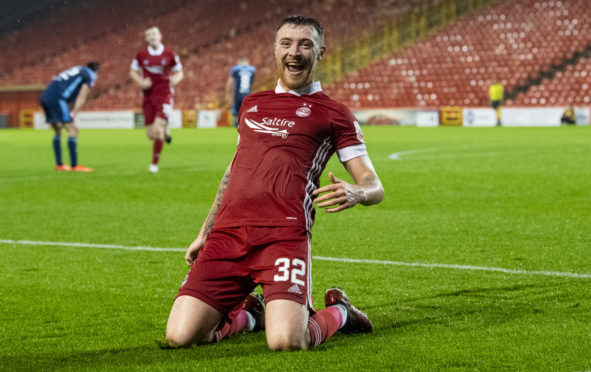 Ryan Edmondson scored twice for Aberdeen.