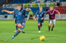 Ross Stewart scoring in his time at Ross County.