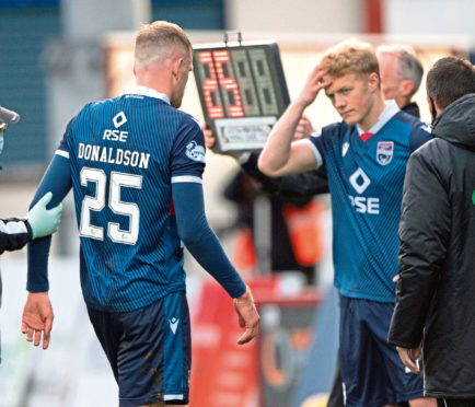 Tom Grivosti makes his Ross County return in place of Coll Donaldson.