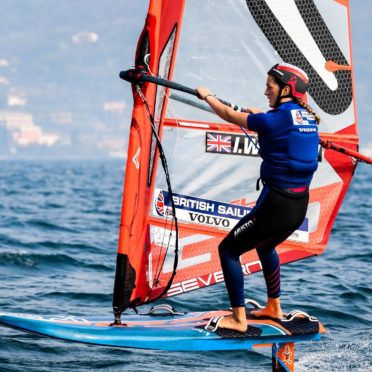 Islay Watson has won a world windsurfing title in Italy. Pic: Giovanni Mitolo.