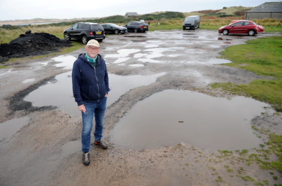 Macdonald (Secretary of the Newburgh and Ythan Community Trust) at Newburgh Beach car park.
Picture by Darrell Benns