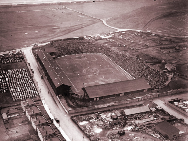 Pittodrie Stadium 1952