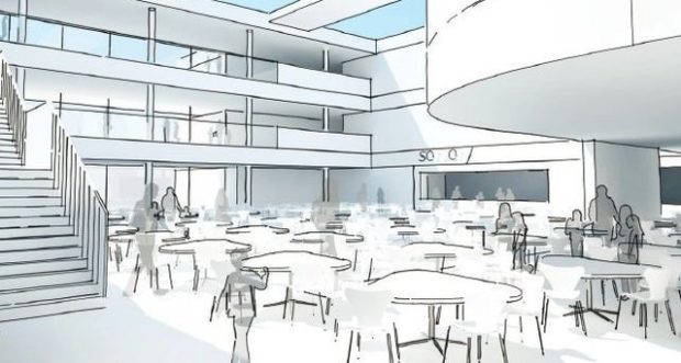 Artist impression of how the new Peterhead school could look like