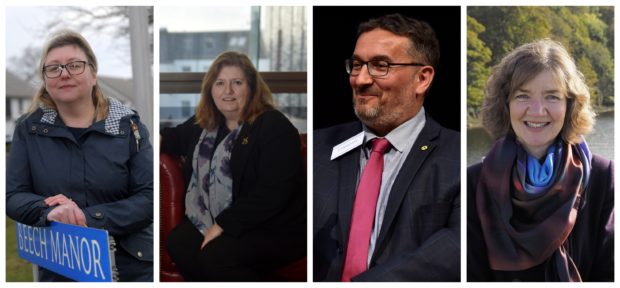 Aberdeen councillors Gillian Al-Samarai, Jackie Dunbar, Christian Allard and Audrey Nicoll are vying for selection as SNP candidates for Holyrood seats in 2021.