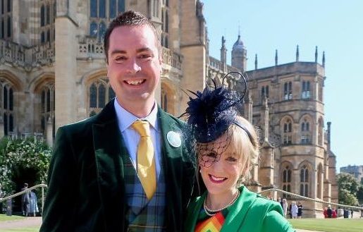 Samuel Hey and his late wife Susan Hey pictured back when they were invited to watch the Royal Wedding.