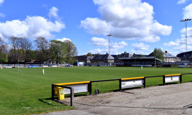 Christie Park, home of Huntly FC. 
Picture by Chris Sumner