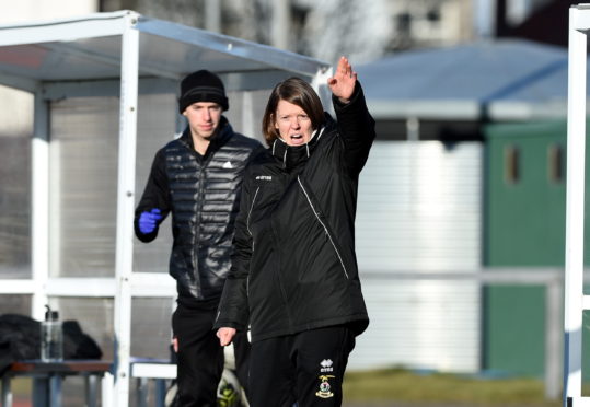 Caley Thistle Women manager Karen Mason.