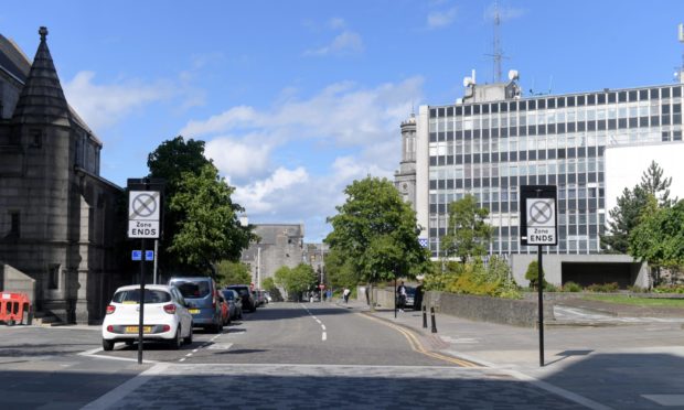 Queen Street, Aberdeen. Picture by Kath Flannery.