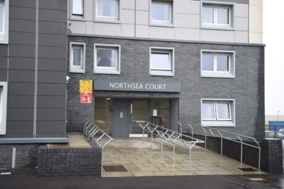 Northsea Court in Seaton where a sofa was set alight.
Picture by Paul Glendell.