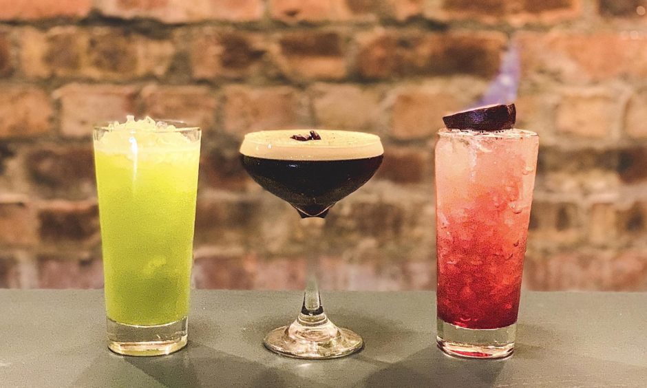 The Zombie, Pumpkin Spiced Espresso Martini and Sludge Juice.