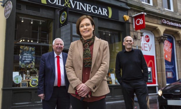 Mike Smith and Margaret Laws and, Colin Craig from Inverness BID