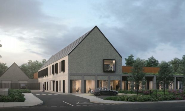 An artist‘s impression of the proposed replacement mortuary at Aberdeen Royal Infirmary. Aberdeen.