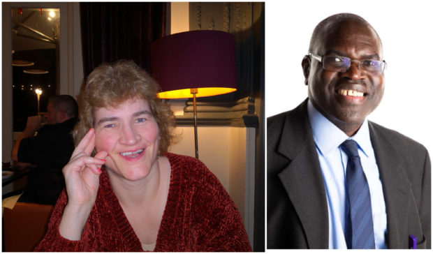 Kathleen Kennedy and Benson Mugyenyi of Aberdeenshire Unison