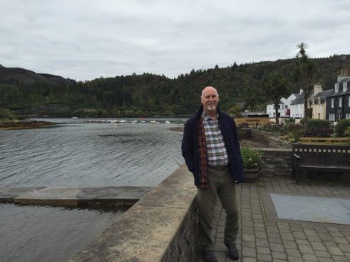 Kevin Saunders rescued a young mother and her baby from a ditch after their car slid off the road near Monymusk.