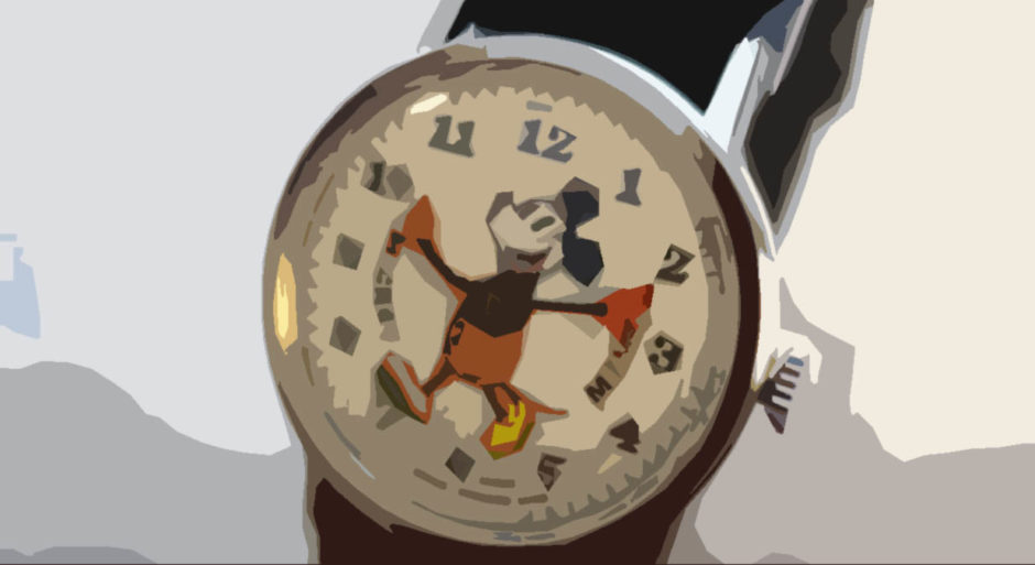 A Mickey Mouse watch.