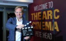 Film director Jon S Baird at the opening of the The Arc Cinema Peterhead.
Picture by DARRELL BENNS