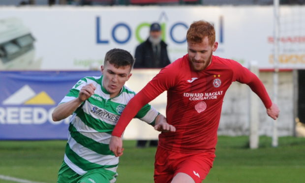 Brora's Greg Morrison in action